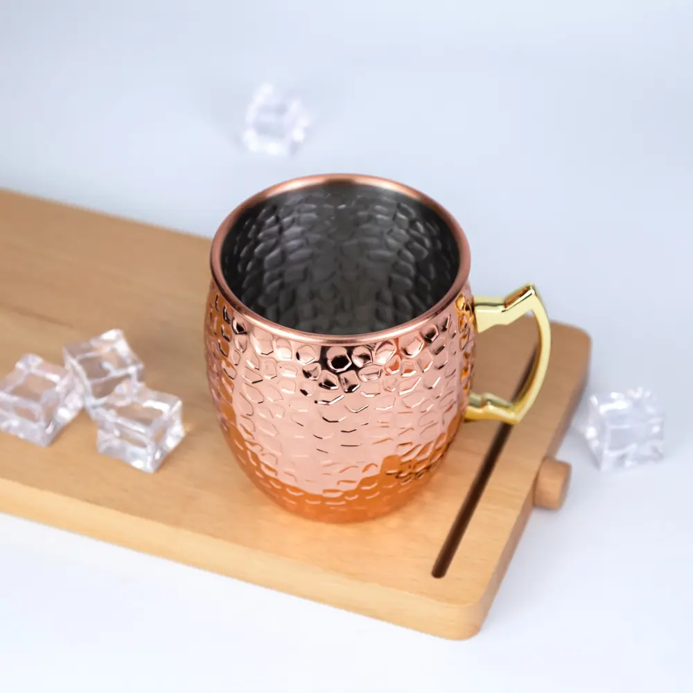 Marble Textured Stainless Steel Moscow Mule Mug (8)