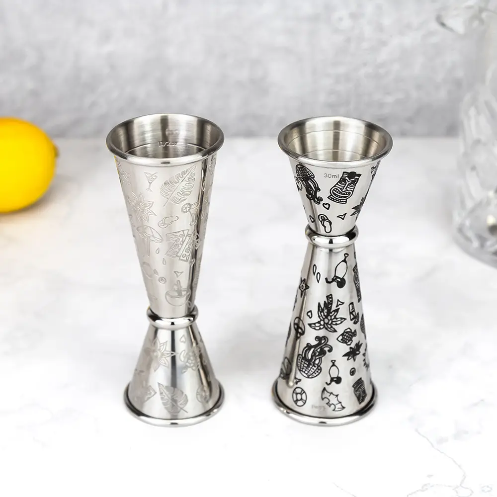 Tiki Etching Cocktail Measuring Jigger (3)