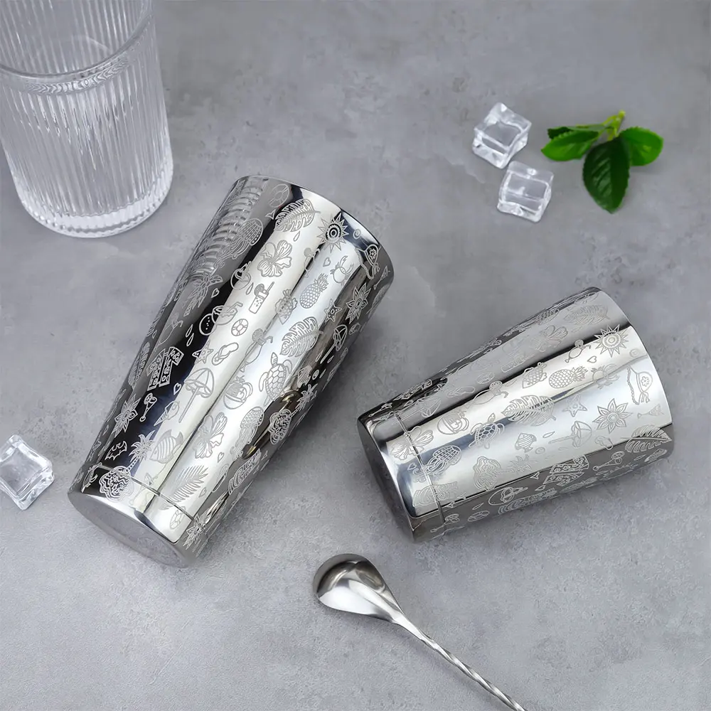 Tiki Etching Boston Shaker Tins (3)