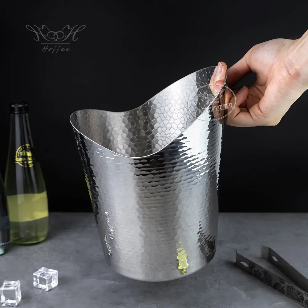 Creative Portable 5L Scale-Pattern Stainless Steel Ice Bucket (2)