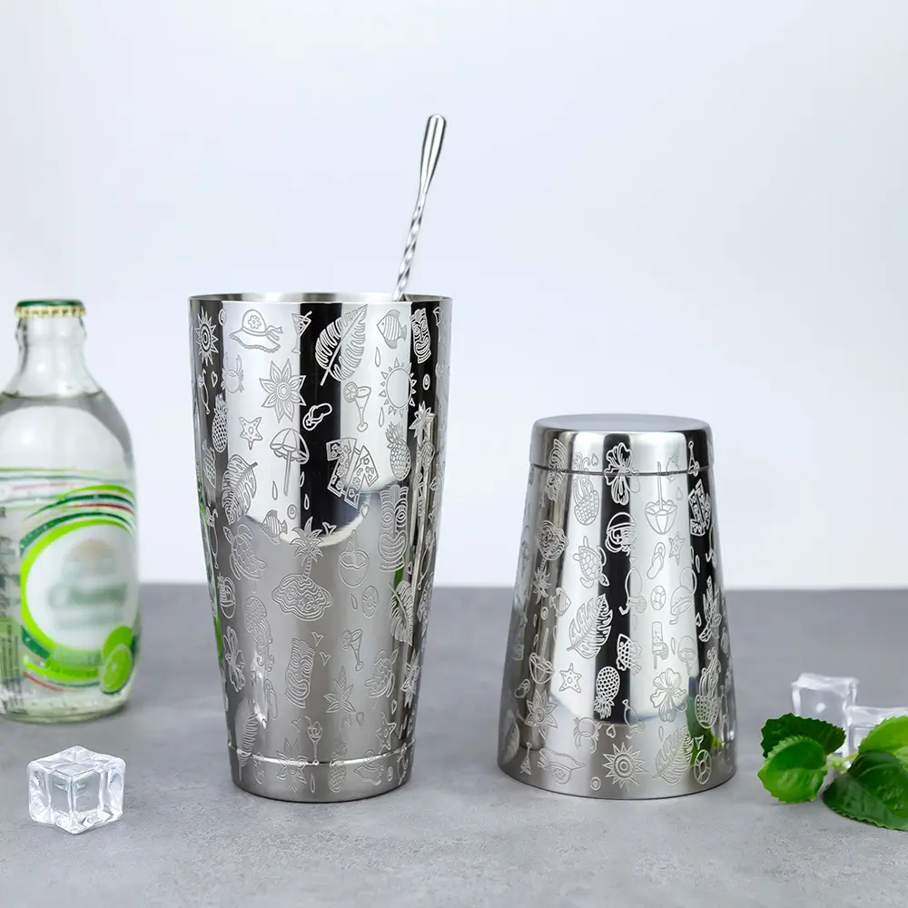 Tiki Etching Boston Shaker Tins (2)