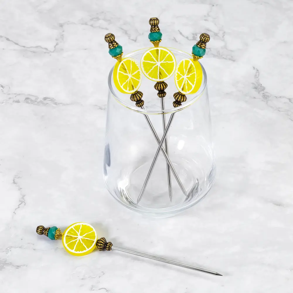 Stainless Steel Cocktail Stir Sticks Pick (2)