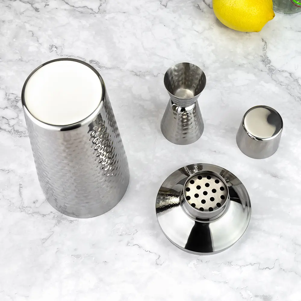 Hammered Cobbler Shaker Set (6)