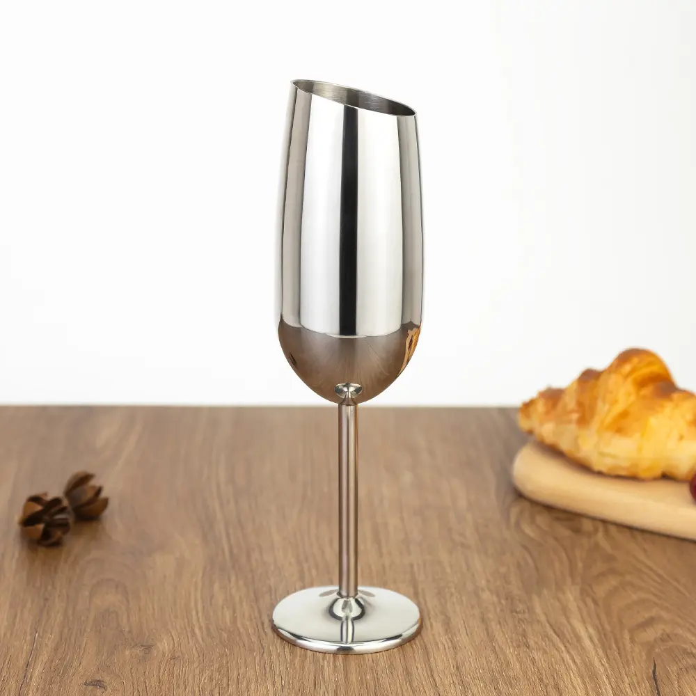 Tilt Rim Long Stem Stainless Steel Champagne Glass (2).jpg