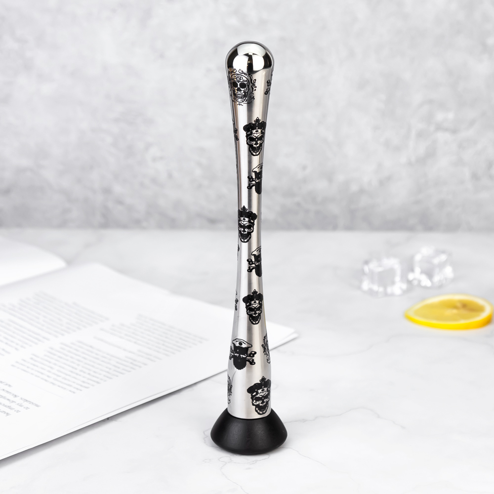 Skull Engraved Mojito Cocktail Ice Crusher bar (3)