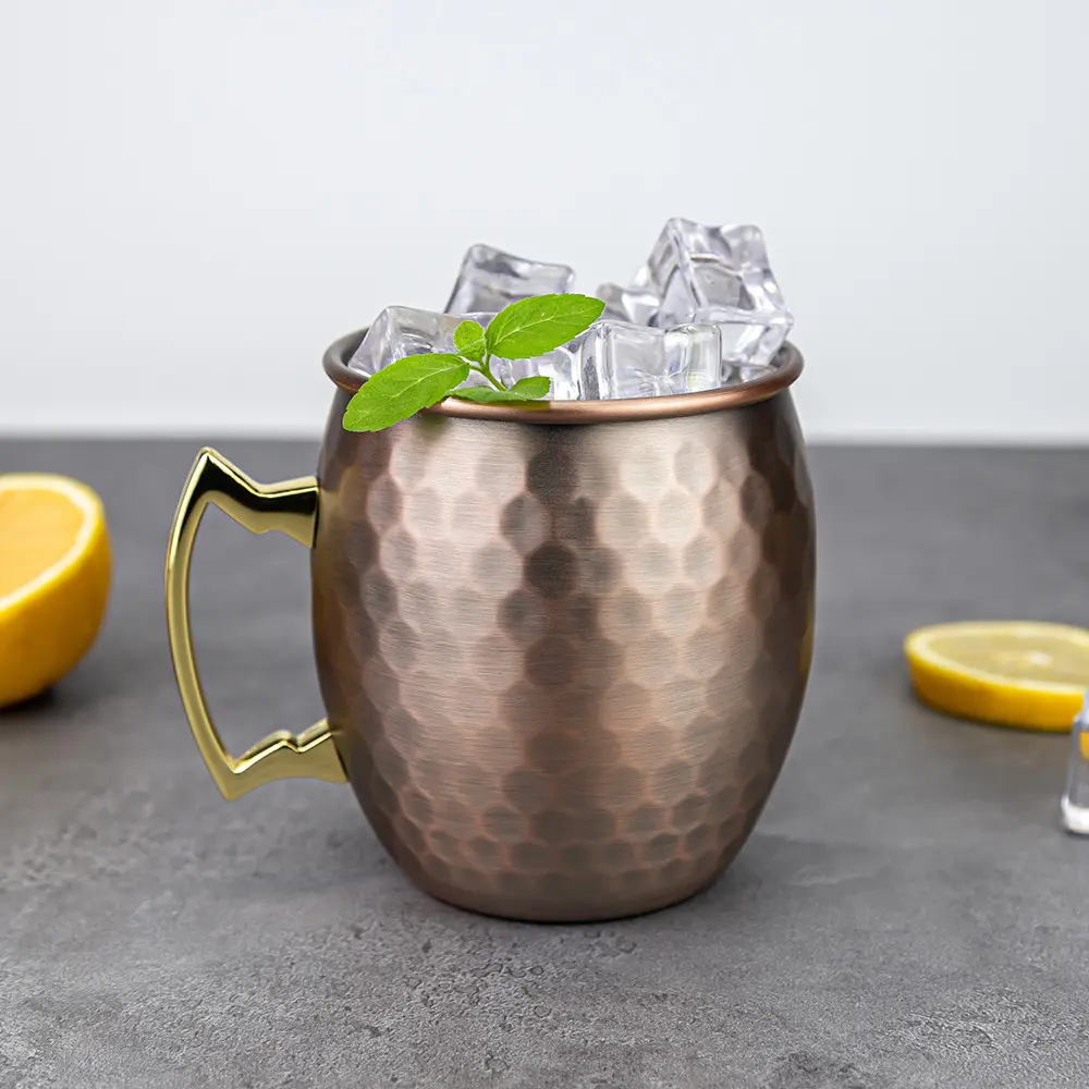 Vintage Striking Exterior Pattern 550ml Beer Drinking Moscow Mule Mug