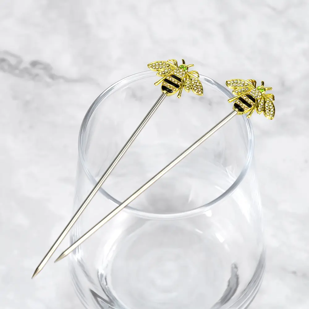 Stainless Steel Reusable Cocktail Toothpicks (3)