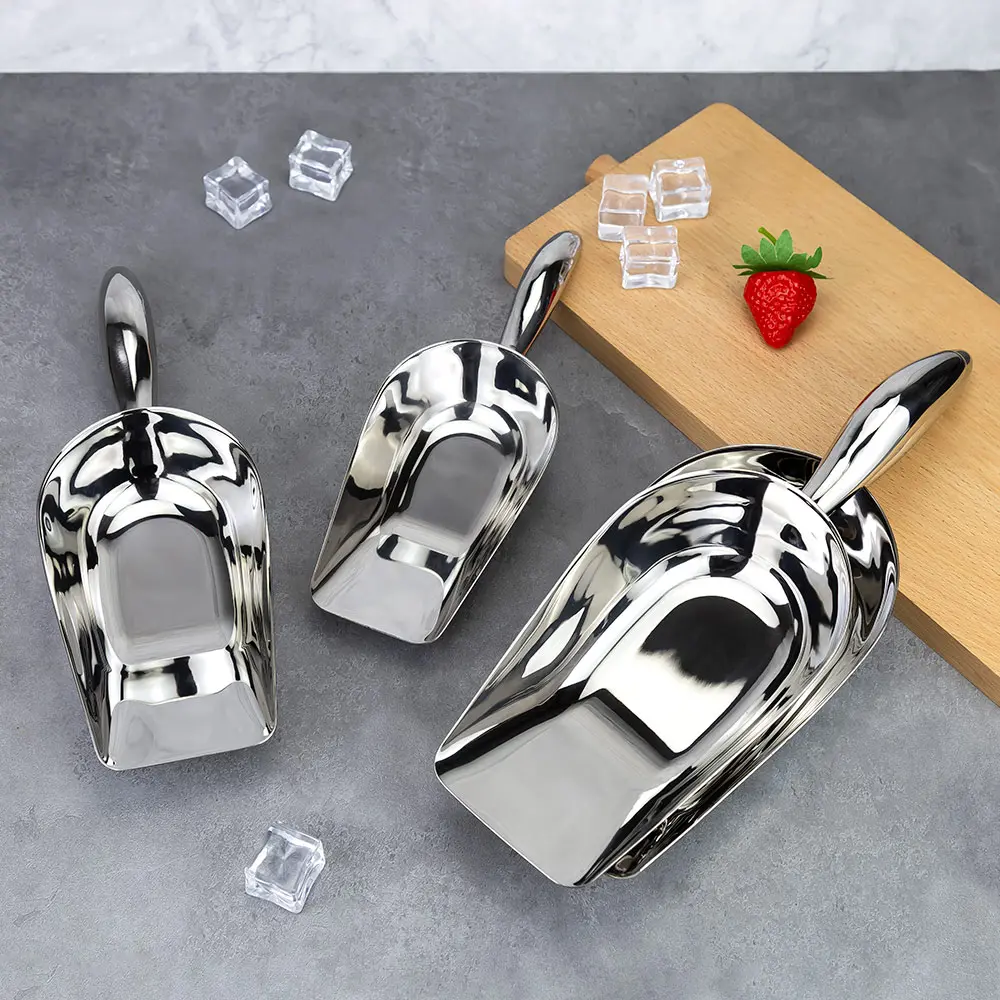Curved Handle Flat Bottom Stainless Steel Ice Scoop (1).jpg