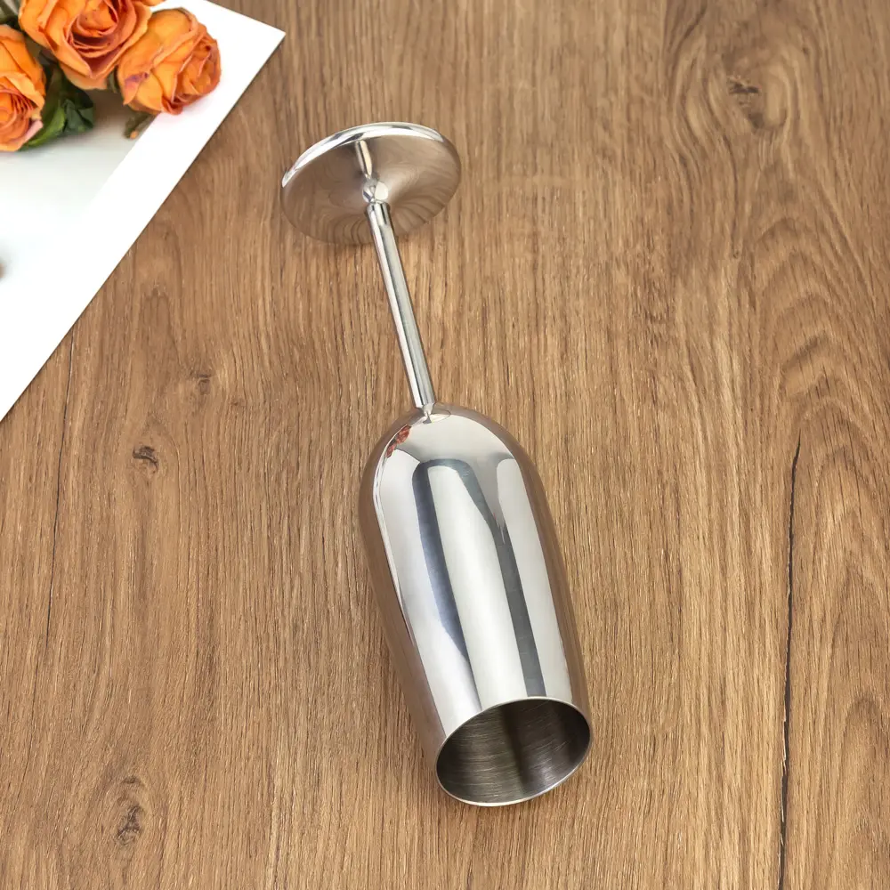 Tilt Rim Long Stem Stainless Steel Champagne Glass (3).jpg