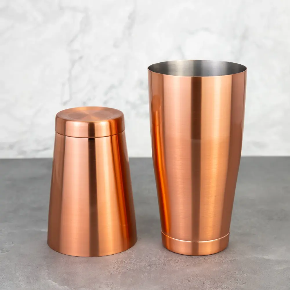 Brushed Surface Colored Boston Cocktail Shaker (1)