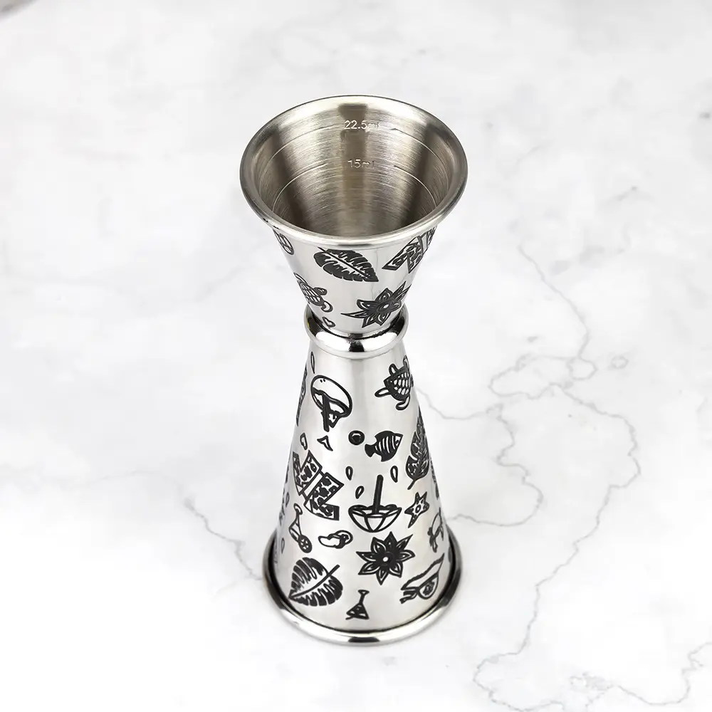 Tiki Etching Cocktail Measuring Jigger (4)