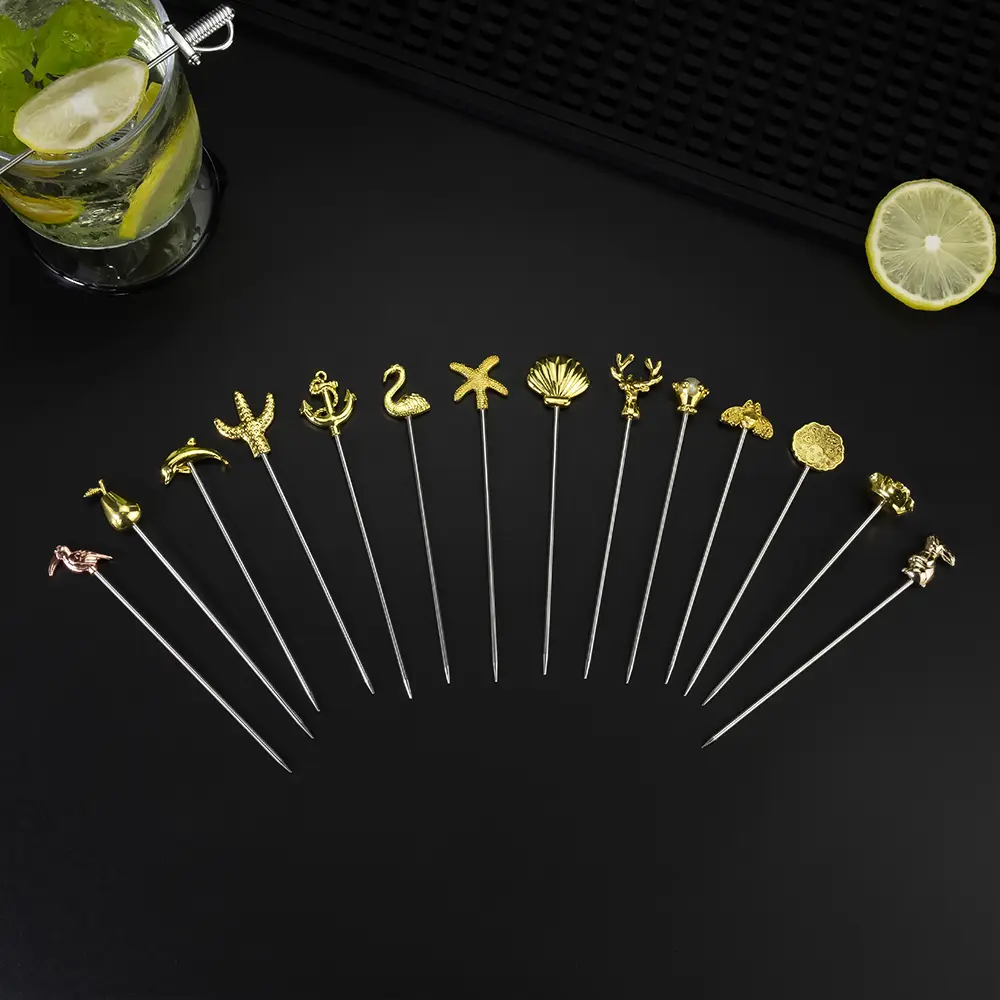 Reusable stainless steel fruit toothpicks (3)