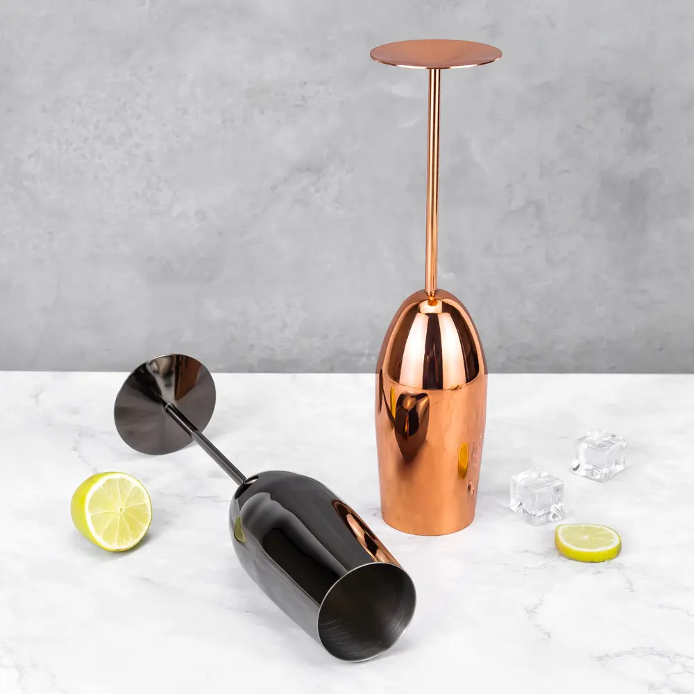 Unbreakable Long Stem Stainless Steel Champagne Glass (1)