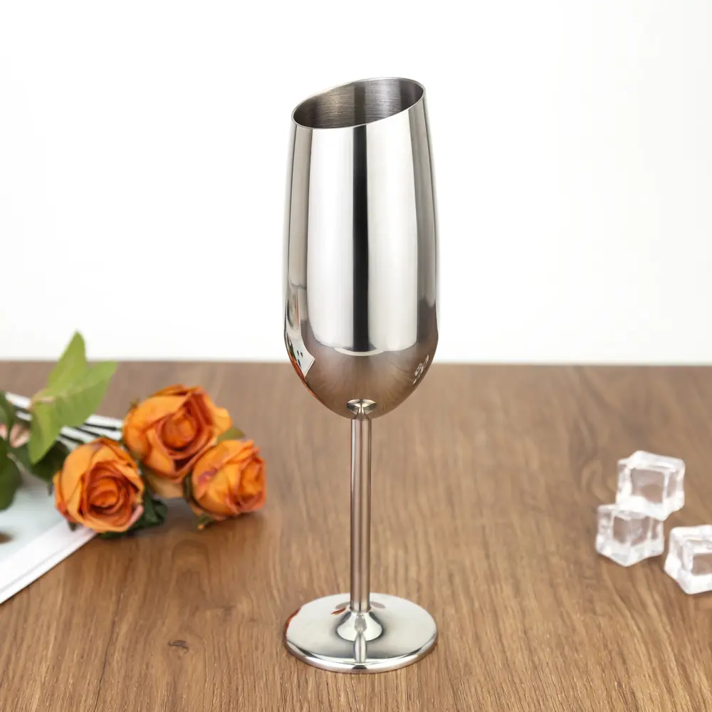 Tilt Rim Long Stem Stainless Steel Champagne Glass (1).jpg