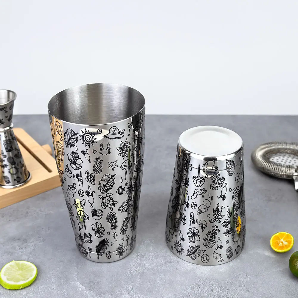 Tiki Etching Boston Shaker Tins (6)