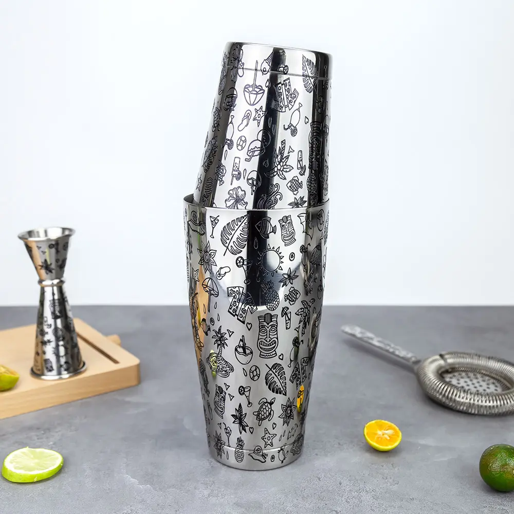 Tiki Etching Boston Shaker Tins (1)