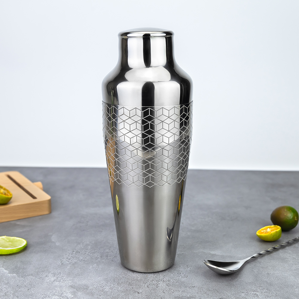 550ml Engraved Pattern 304 Stainless Steel Slim Parisian Cocktail Shaker.jpg
