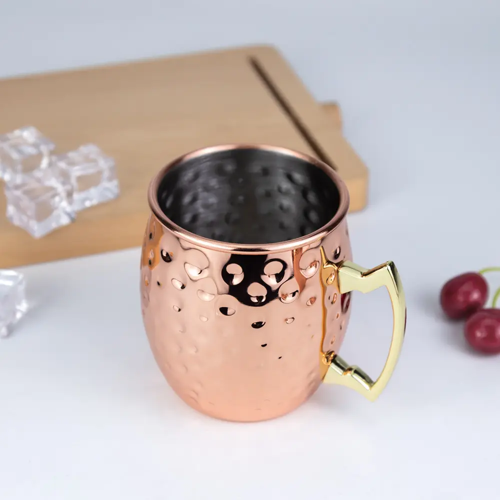 Hammered Pattern Moscow Mule Mug (5)