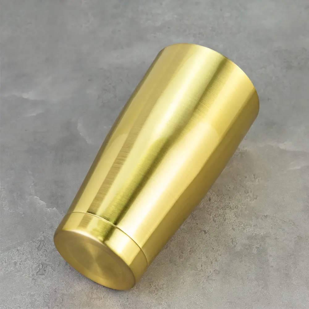 Antique Colored Brushed Surface Weighted Tins Boston Shaker (5).jpg