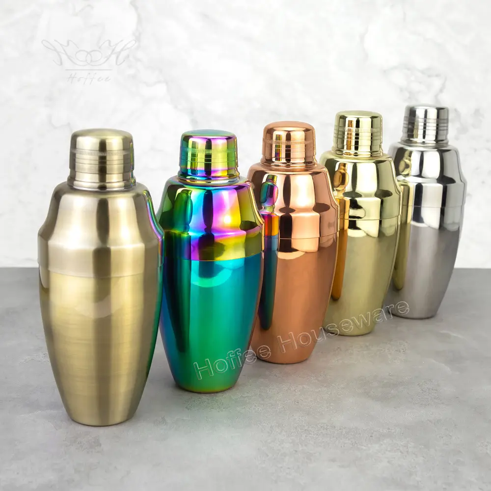 Heavyweight Stainless Steel Cobbler Cocktail Shaker (1)