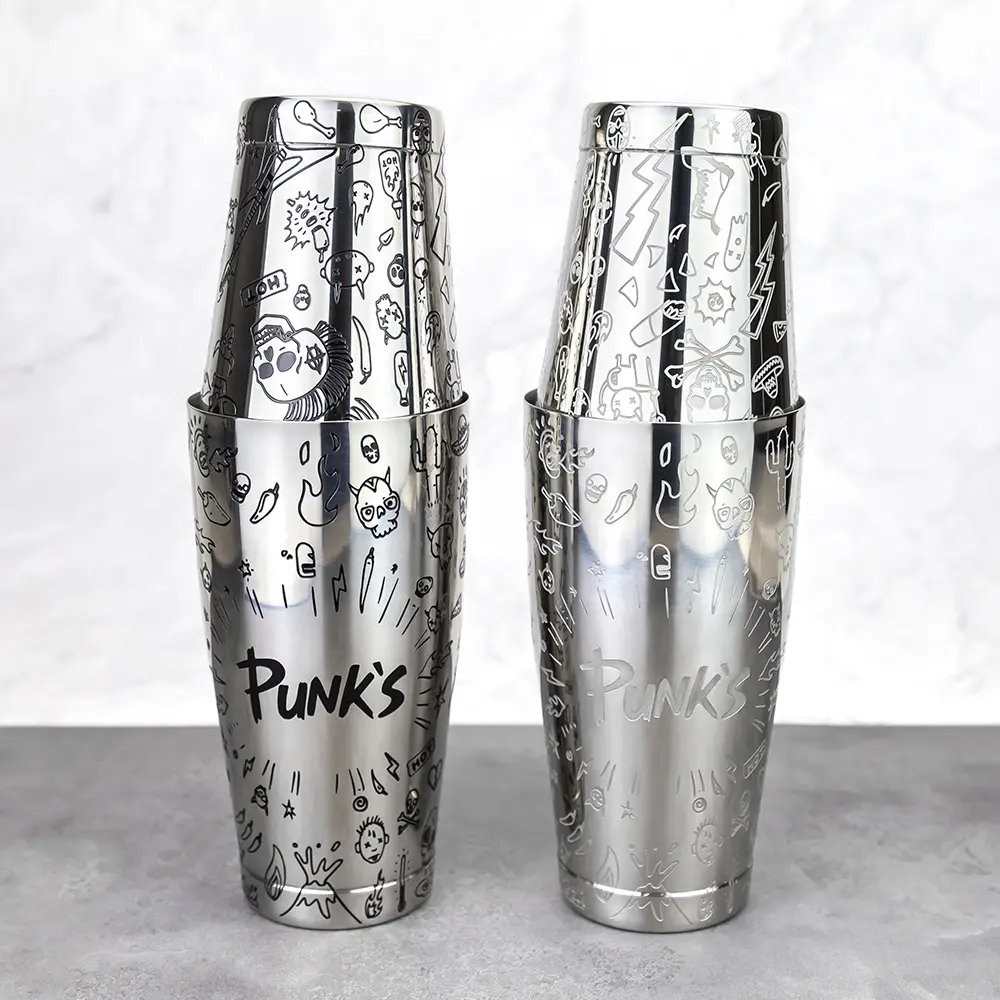 Punk Style Etched Pattern 850+550ml Stainless Steel Boston Shaker.jpg