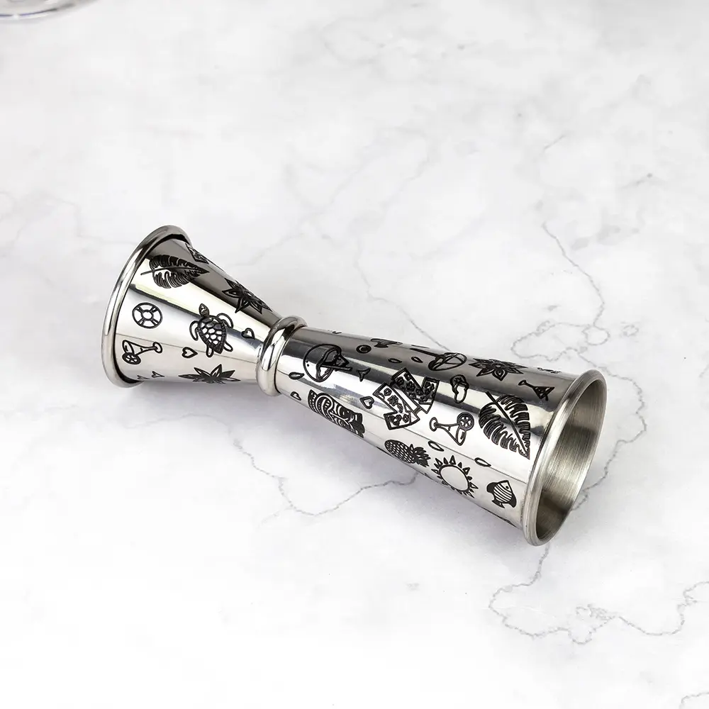 Tiki Etching Cocktail Measuring Jigger (6)