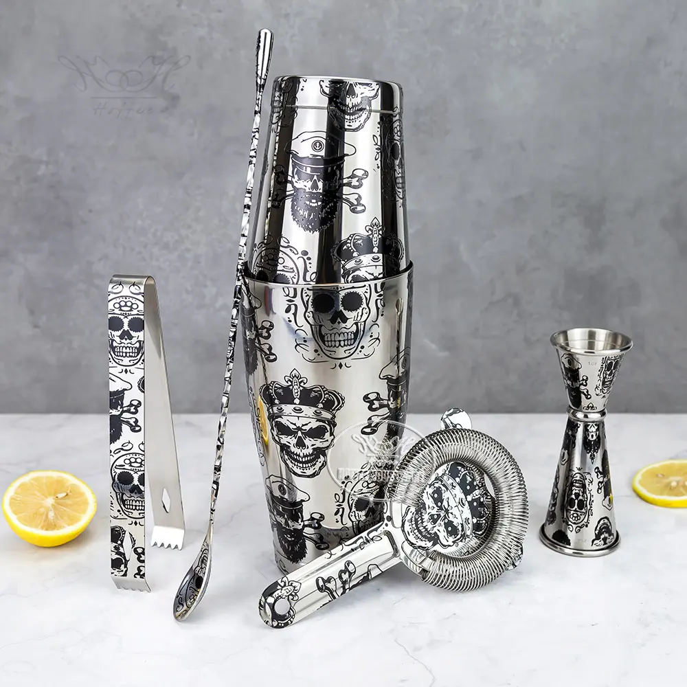 5-Pieces Etching Pattern Stainless Steel Boston Cocktail Shakers Set (1).jpg